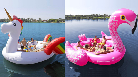 Sun Pleasure GIANT Party Bird Island Flamingo | $185 | AmazonSun Pleasure GIANT Party Bird Island Unicorn | $185 | Amazon